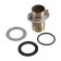 AFLORN AF19110ST shell mixer, pour height 27.5 cm, brass, glossy graphite