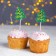 New Year's skewers “Happy New Year!”, Christmas tree, set of 12 pcs.