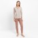 Female homemade set (jumper/pants), beige color, size 54