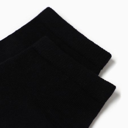 Male socks shortened, black color, size 25-1