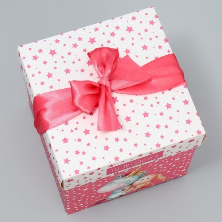 Gift folding box, packaging, “my asterisk”, 15 x 15 x 15 cm-2