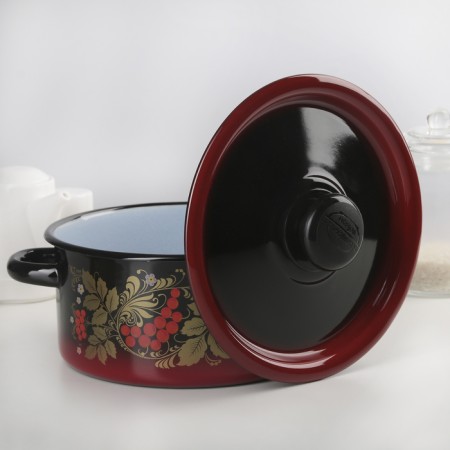 Pan, 2 l, metal cover, plastic handle, induction-4