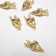 Suspension "Hand" Peace, set 10 pcs., Color gold