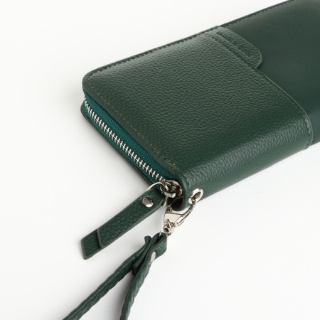 Women's wallet with lightning, green color-2