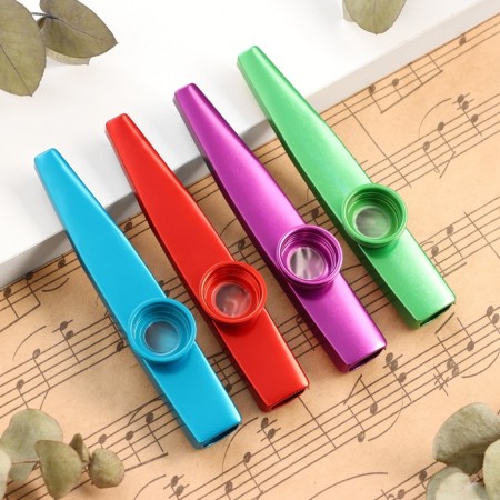 Music Life 4 Construction Set 4 pieces: blue, red, purple, green; metal