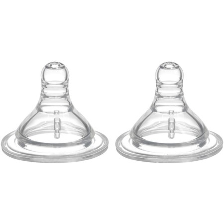 Set of silicone nipple, 2 pcs., Shg, Ø50mm, anti -bicolor., +6 months, fast stream-1