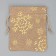Bag gift canvas "Golden Snowflakes", embossing, 10 x 12 cm +/- 1.5 cm, New Year