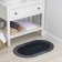 Bathroom bathroom mat, 48 × 78 cm, black color