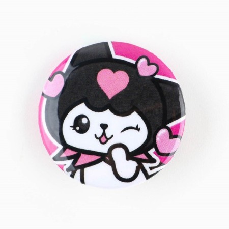 Metal icon, sunset "anime for children", d = 2.5 cm, mix-10