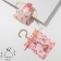 Gift bag "hearts", 10 × 12, pink color with gold