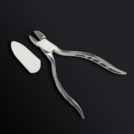 Pedicure nippers "Premium", hidden spring, 13 cm, blade length - 16 mm, silver color-4