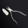 Pedicure nippers "Premium", hidden spring, 13 cm, blade length - 16 mm, silver color