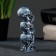 Figure "Three Skulls" aged silver, 10x4xx4cm