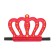 Carnival crown "King" on the elastic band, Mix colors