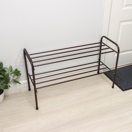 Shoe stand, 2 tiers, 82.5 × 32 × 48.5 cm, color Copper Antik-2