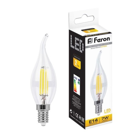 LED LED Feron, E14, 7 W, 230 V, white warm light