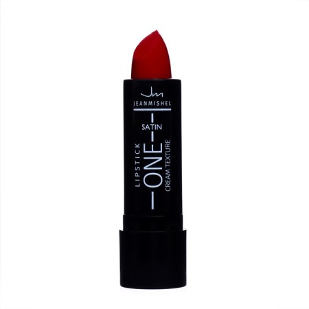 Lipstick Jeanmishel Satin Cream Texture tone 21 ruby-red, 14 g-2