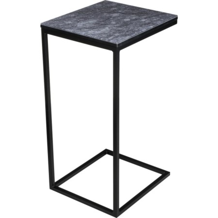 Coffee table Hercules metal, gray marble/black 30x34x62 cm-2