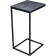 Coffee table Hercules metal, gray marble/black 30x34x62 cm