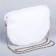 Plush bag, 24x19x3 cm, white color