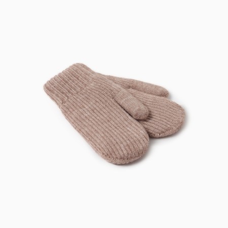 Baby mittens minku, brown color, 19 cm-1
