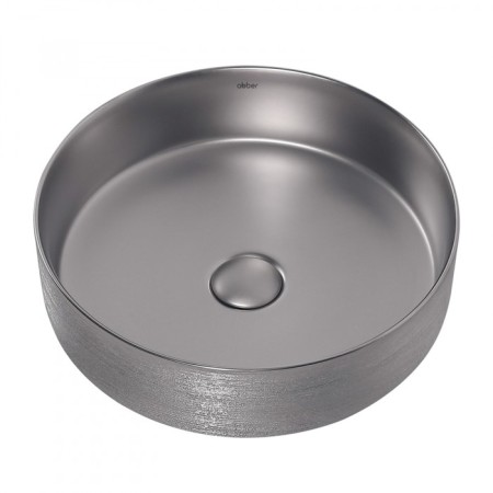ABBER Bequem AC2109BSM sink, invoice, 400x400x120 mm, silver color, matte-1