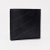 Male purse without fastener, department for bills, for maps, for coins, black color