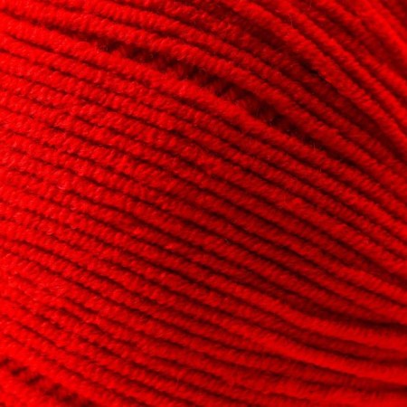 Yarn "jeans" 55% cotton, 45% acrylic 160m/50g (90 yoke cherries)-2