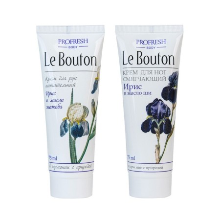 Gift set Le Bouton: Nourishing hand cream, 75 ml + legs mitigating, 75 ml 1020630-2