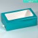 Box for Makarun, confectionery packaging "Biryuzovaya", 18 x 10.5 x 5.5 cm