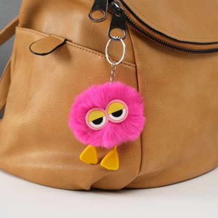 Fluffy on the “hard worker” ring pink 7.6x6x6 cm