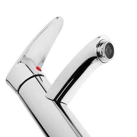 Zein Z3718 sink mixer, single -leaf, pour length 12 cm, plastic, chrome-2