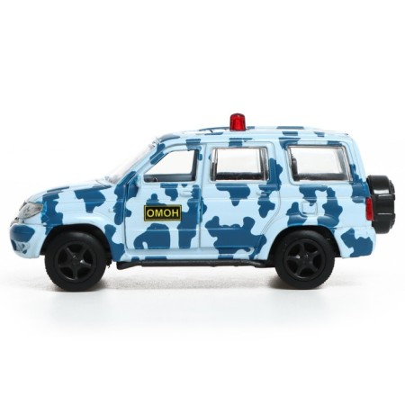 Metal machine "UAZ Patriot. OMON ", inertia, 1:50-1