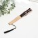 Fan bamboo, textile h = 21 cm bend, with a brush "flowers" in a box, black