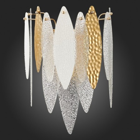 Sconces st. SL1224.201.02. Lastra. 2x60 watts, E14, 24x36 cm, golden color-4