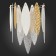 Sconces st. SL1224.201.02. Lastra. 2x60 watts, E14, 24x36 cm, golden color