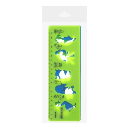 Set of stencils 3 pcs. Calligrata, 5 birds of bird/sea/animals +ruler 20cm-5