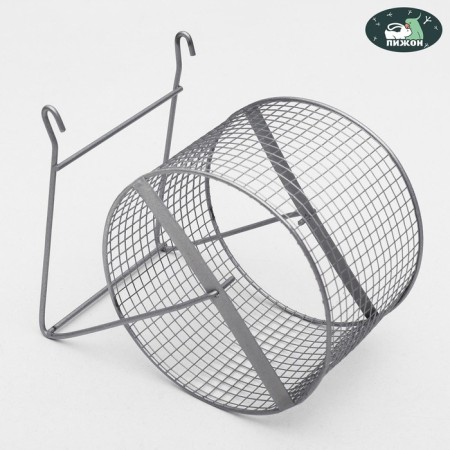 Wheel for rodents metal, mesh, 14 cm, chrome