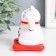 Plastic pendulum from the solar battery "cat manki-naeko sleeping" white 9.5x10x9.5 cm
