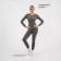 Women's thermal Bellard, kit: longshilv, leggings, size XS, gray
