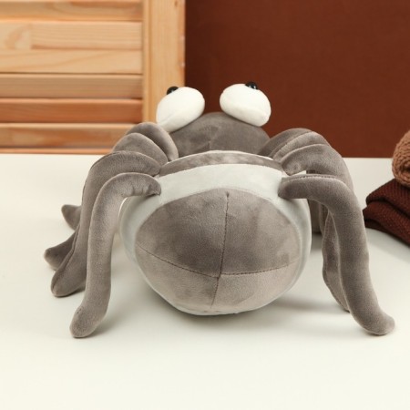 Soft toy "Spider", 27 cm, color gray color-2