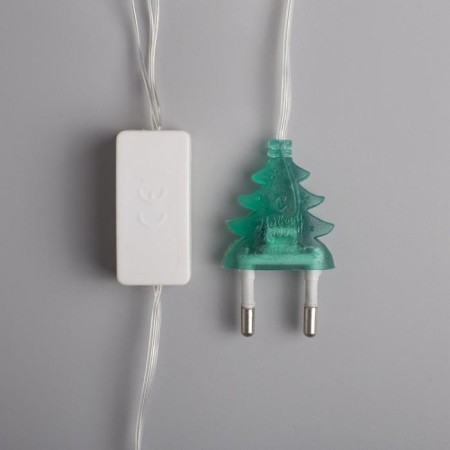 Garland “thread” 5 m with nozzles “ice balls”, ip20, transparent thread, 20 LED, glow of multi (RG/RB), blinking, 220 V-4