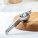 Steel manual juicer, stainless steel, chrome color