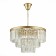 Suspended chandelier ST LUCE. SL1624.203.12. Ercolano. 12x40 W, E14, 60x60x38 cm, Shampan