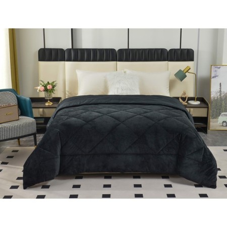 The blanket "Monaco", size 160x220 cm, black color