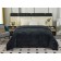 The blanket "Monaco", size 160x220 cm, black color