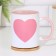 Sublimation mug "The most charming mother in the world", volume of 320 ml, pink bottom