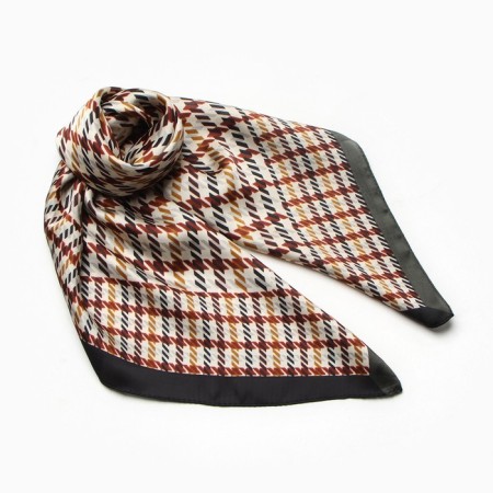 Women's scarf minku 70*70 cm, brown