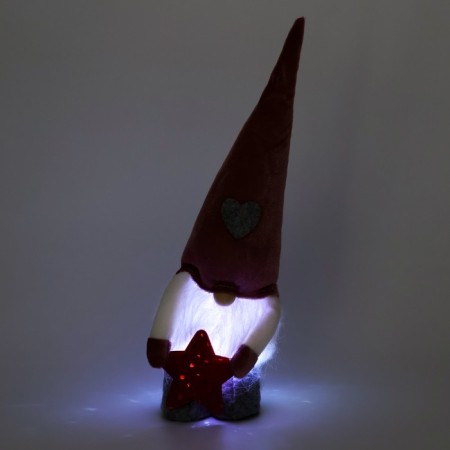 New Year's toy "Cute Gnome", 35cm, glowing in the dark, for the New Year-4