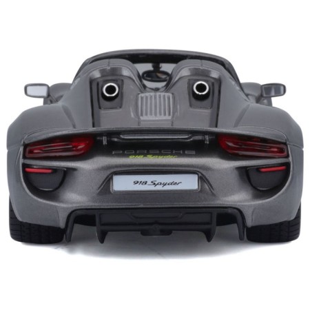 BBURAGO Porsche 918 SPYDER, DIE-CAST, 1:24, opening doors, gray gray.-3